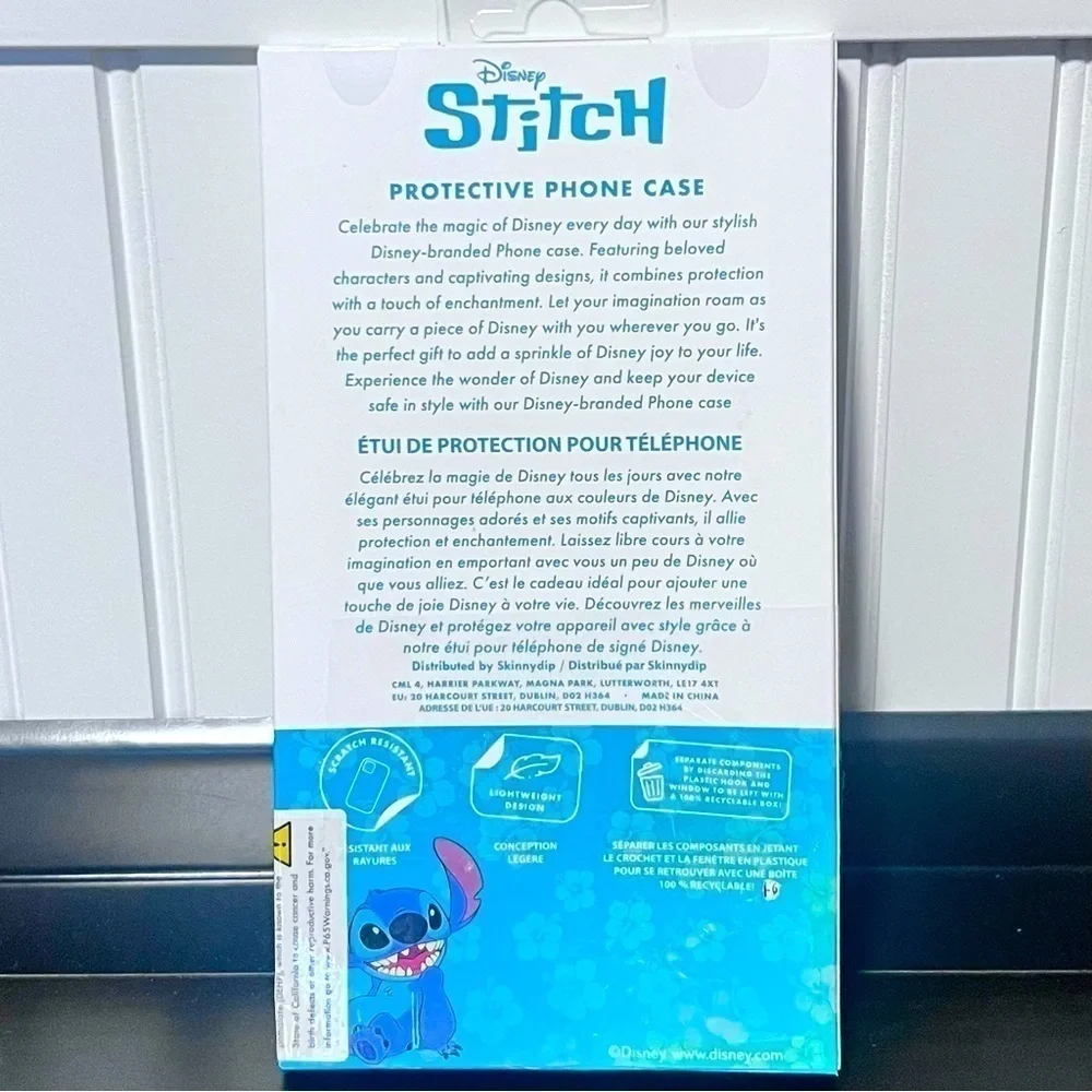 NIB Disney Stitch protective phone case for IPhone 13 Pro Max/ 14 Pro Max